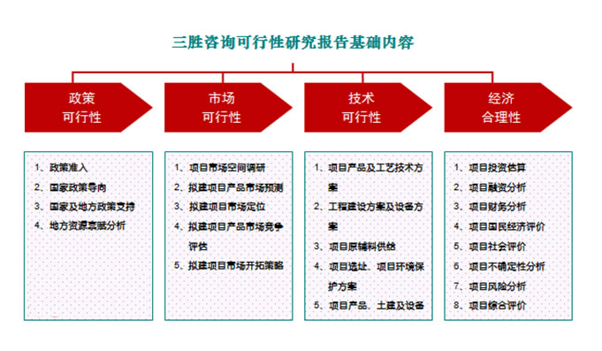 可行性研究报告基础内容示意图