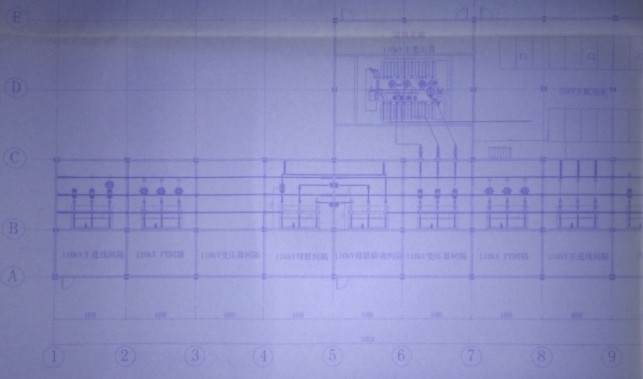 集成变电站一层平面图